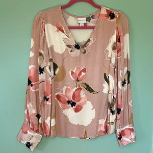 Ava & Viv v-neck popover blouse, size X